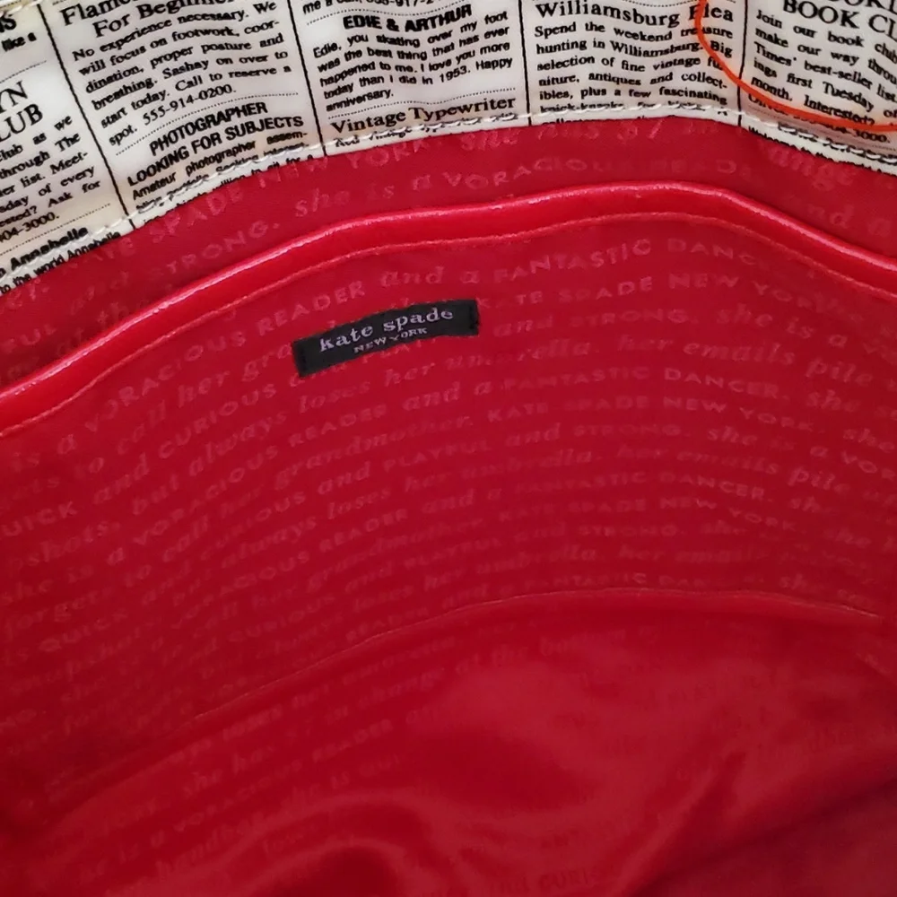 Kate Spade Shopper Plastic Bag Newspaper - Picture 3 of 3